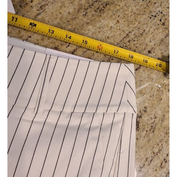 New! Lane Bryant Laney Wide Leg Crop Pants sz 14 White Pinstripes & Blazer Sz 18 - Picture 16 of 16